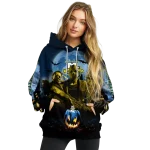 marquette golden eagles halloween vibes blue black hoodie best selling
