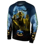 marquette golden eagles halloween vibes blue black hoodie best selling