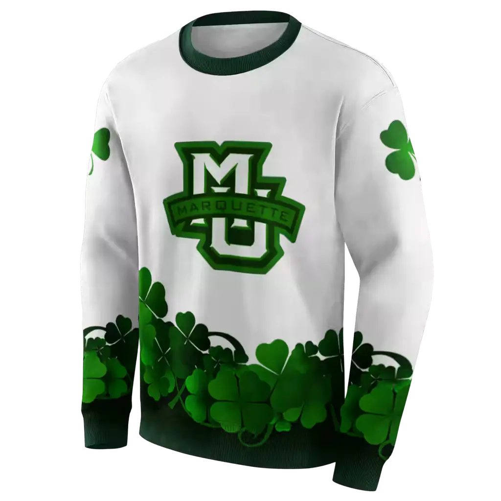 marquette golden eagles lucky motif white green hoodie new arrival marquette golden eagles lucky motif white green hoodie new arrival