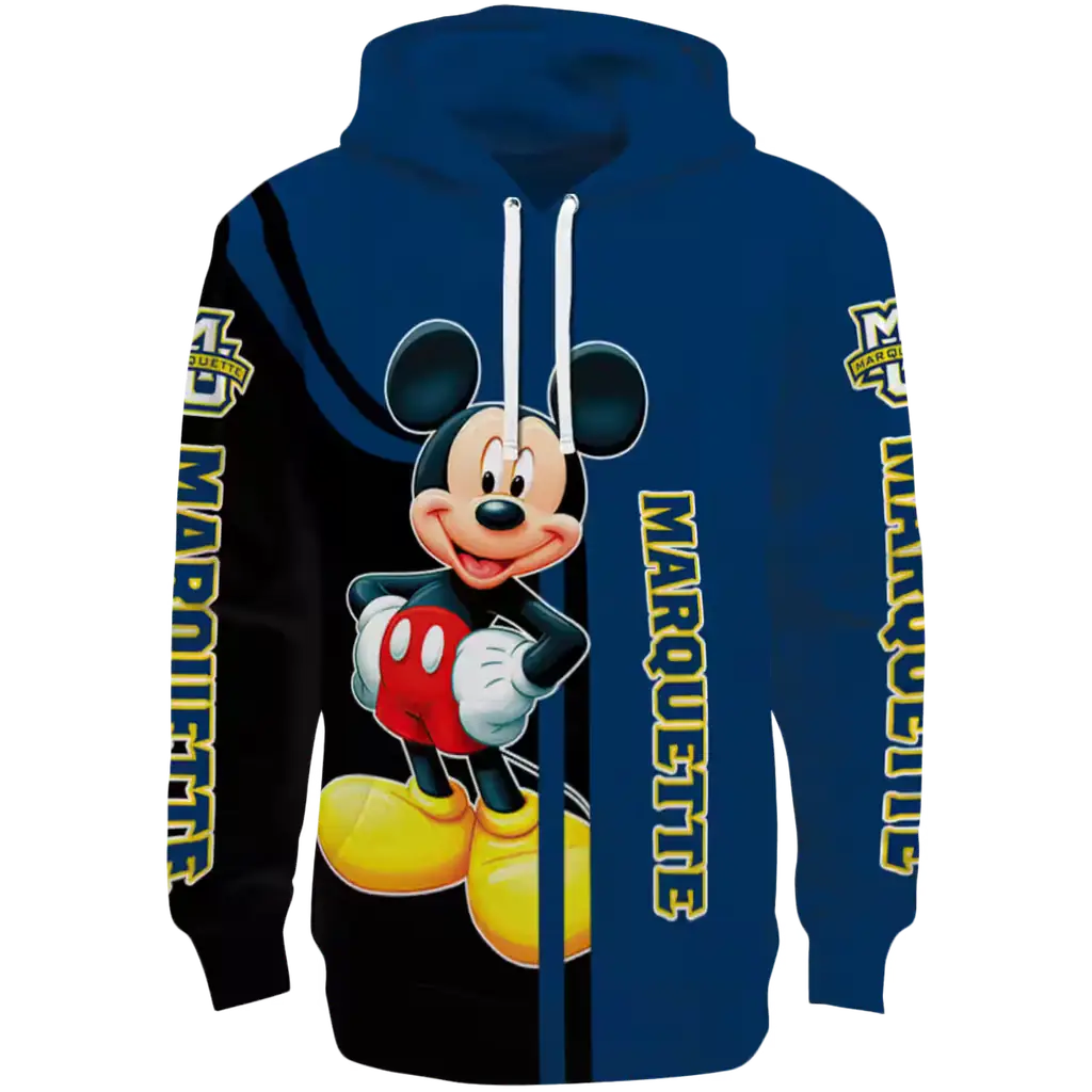marquette golden eagles mickey mouse blue black hoodie best selling marquette golden eagles mickey mouse blue black hoodie best selling