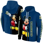 marquette golden eagles mickey mouse blue black hoodie best selling