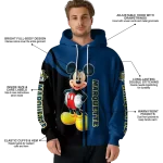 marquette golden eagles mickey mouse blue black hoodie best selling