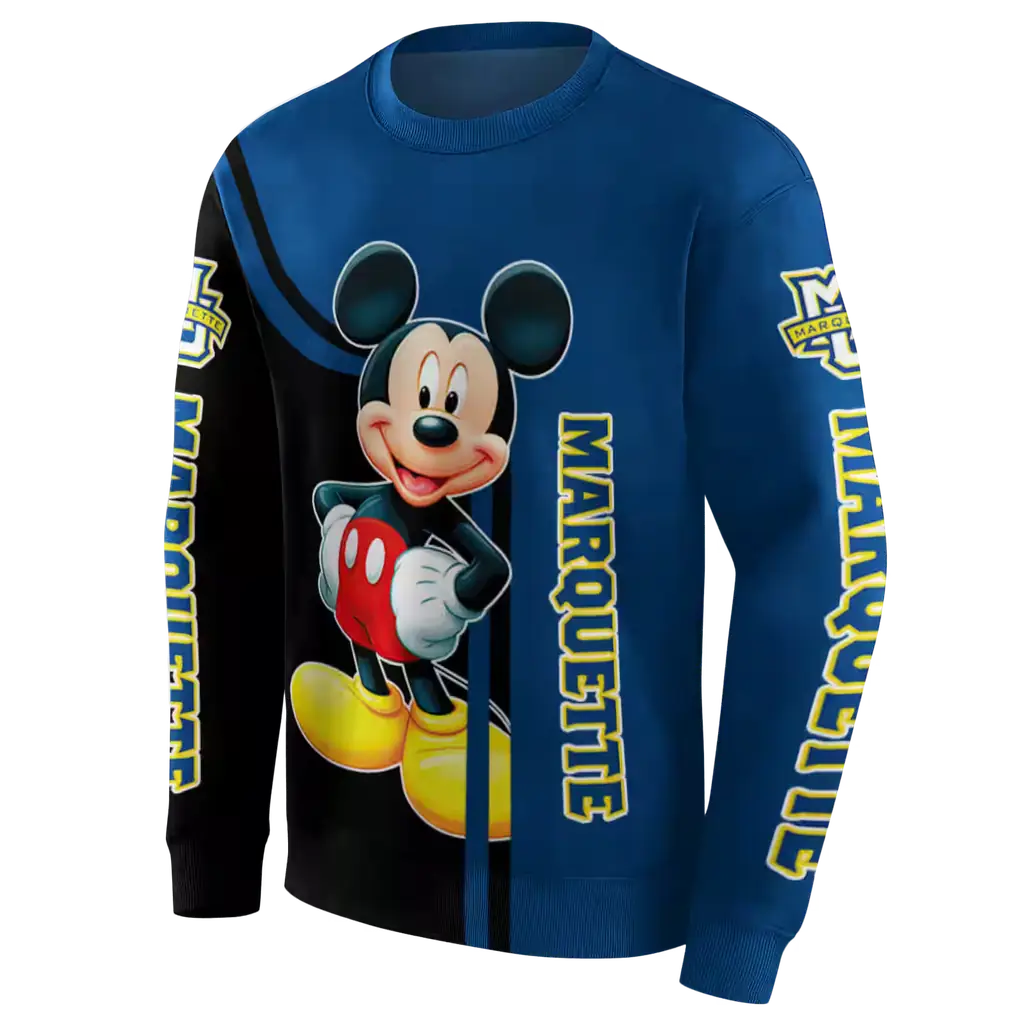 marquette golden eagles mickey mouse blue black hoodie new arrival marquette golden eagles mickey mouse blue black hoodie new arrival