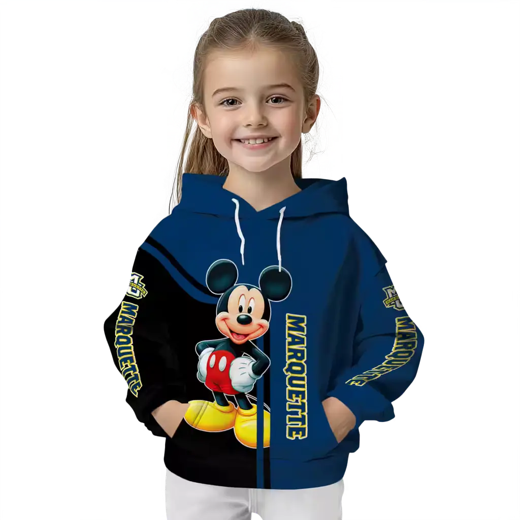 marquette golden eagles mickey mouse blue black hoodie top rated marquette golden eagles mickey mouse blue black hoodie top rated
