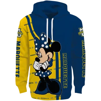 marquette golden eagles minnie mouse blue hoodie best selling