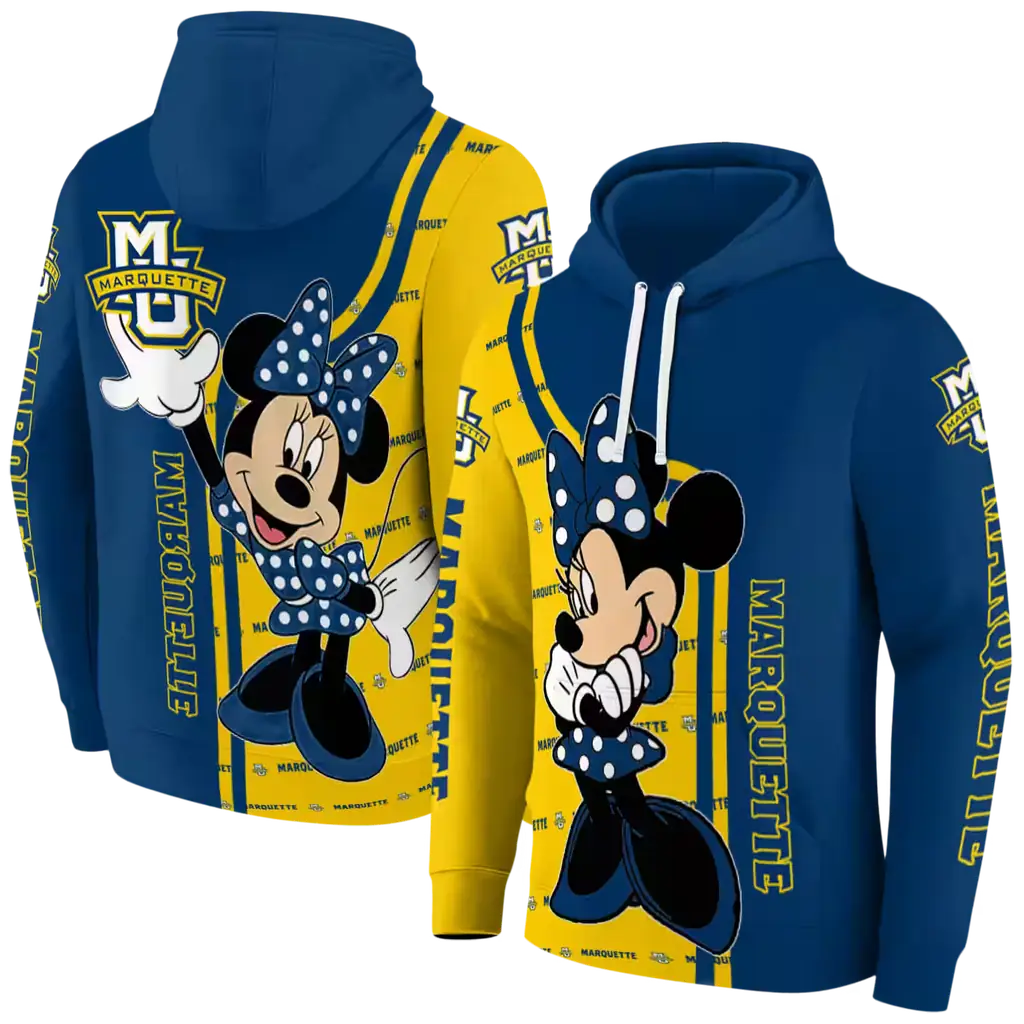 marquette golden eagles minnie mouse blue hoodie fashion forward marquette golden eagles minnie mouse blue hoodie fashion forward