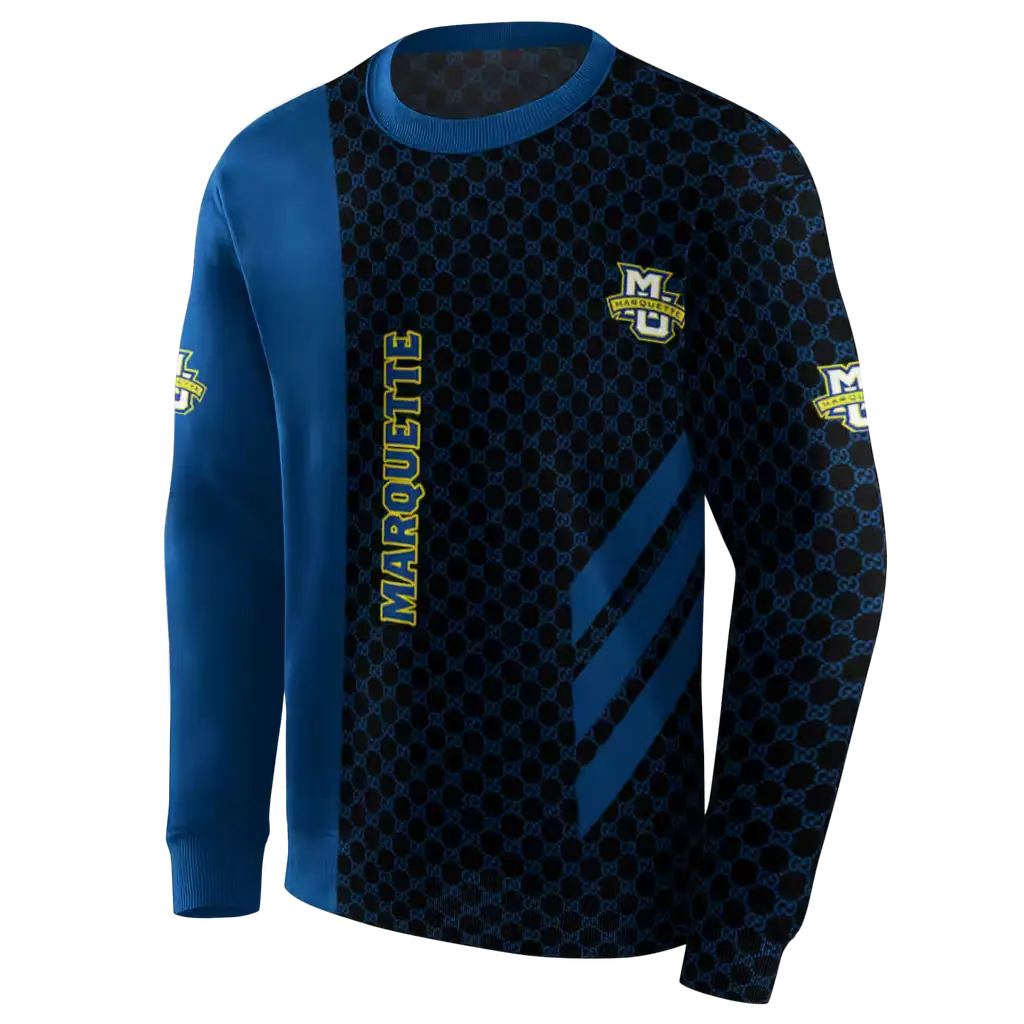 marquette golden eagles monogram pattern blue hoodie new arrival marquette golden eagles monogram pattern blue hoodie new arrival