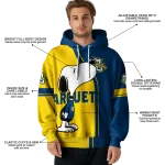 marquette golden eagles playful snoopy blue hoodie best selling