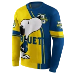 marquette golden eagles playful snoopy blue hoodie best selling