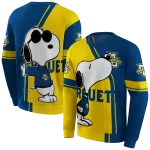 marquette golden eagles playful snoopy blue hoodie best selling