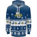 marquette golden eagles reindeer motif blue hoodie best selling
