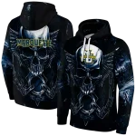 marquette golden eagles skull artwork blue black hoodie best selling