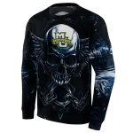marquette golden eagles skull artwork blue black hoodie best selling