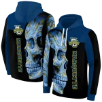 marquette golden eagles skull motif blue black hoodie best selling
