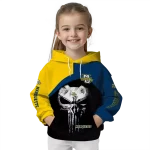 marquette golden eagles skull punisher yellow black hoodie best selling
