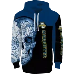 marquette golden eagles sugar skull blue black hoodie best selling