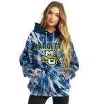 marquette golden eagles tie dye pattern blue hoodie best selling