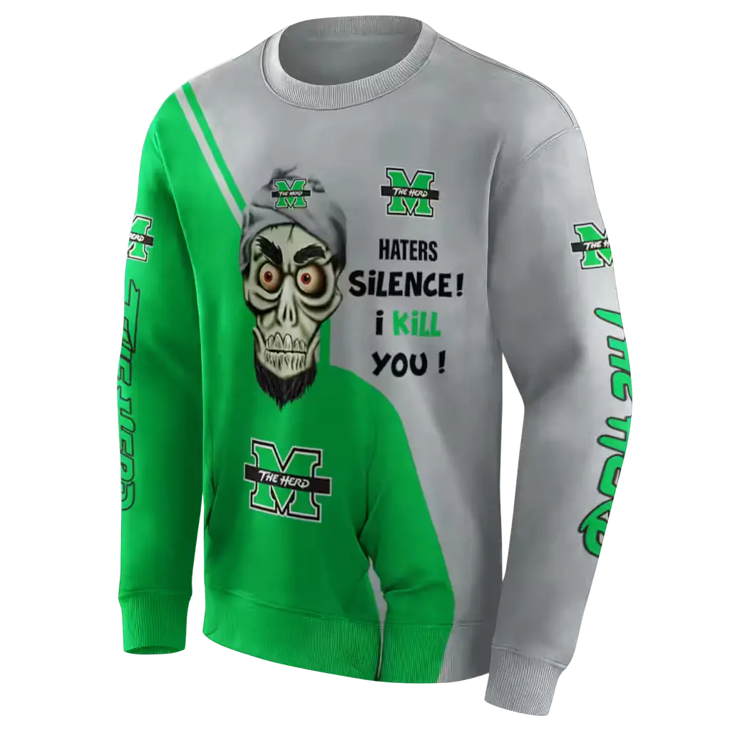 marshall thundering herd achmed skull green hoodie new arrival marshall thundering herd achmed skull green hoodie new arrival