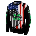 marshall thundering herd american pride black hoodie best selling