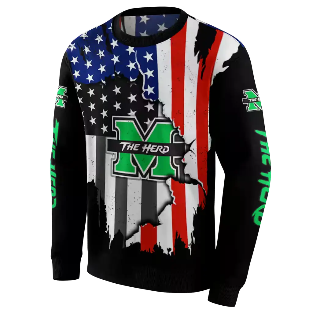 marshall thundering herd american pride black hoodie new arrival marshall thundering herd american pride black hoodie new arrival