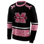 marshall thundering herd awareness ribbon black pink hoodie best selling