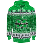marshall thundering herd christmas trees green hoodie best selling