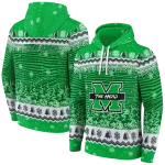 marshall thundering herd christmas trees green hoodie best selling