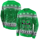 marshall thundering herd christmas trees green hoodie best selling