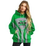 marshall thundering herd concentric lines green black hoodie best selling