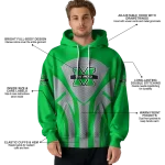 marshall thundering herd concentric lines green black hoodie best selling