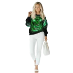 marshall thundering herd demonic skull green black hoodie best selling