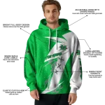 marshall thundering herd dynamic slash green white hoodie best selling