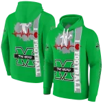 marshall thundering herd football heartbeat green hoodie best selling