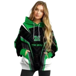 marshall thundering herd futuristic pattern green black hoodie best selling