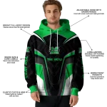marshall thundering herd futuristic pattern green black hoodie best selling