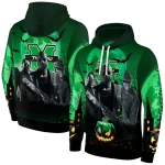 marshall thundering herd halloween vibes green black hoodie best selling