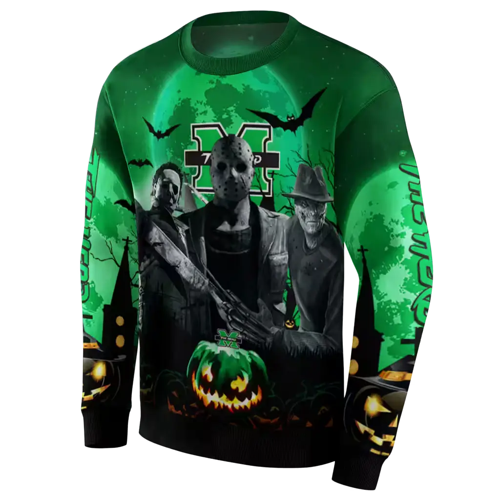 marshall thundering herd halloween vibes green black hoodie new arrival marshall thundering herd halloween vibes green black hoodie new arrival