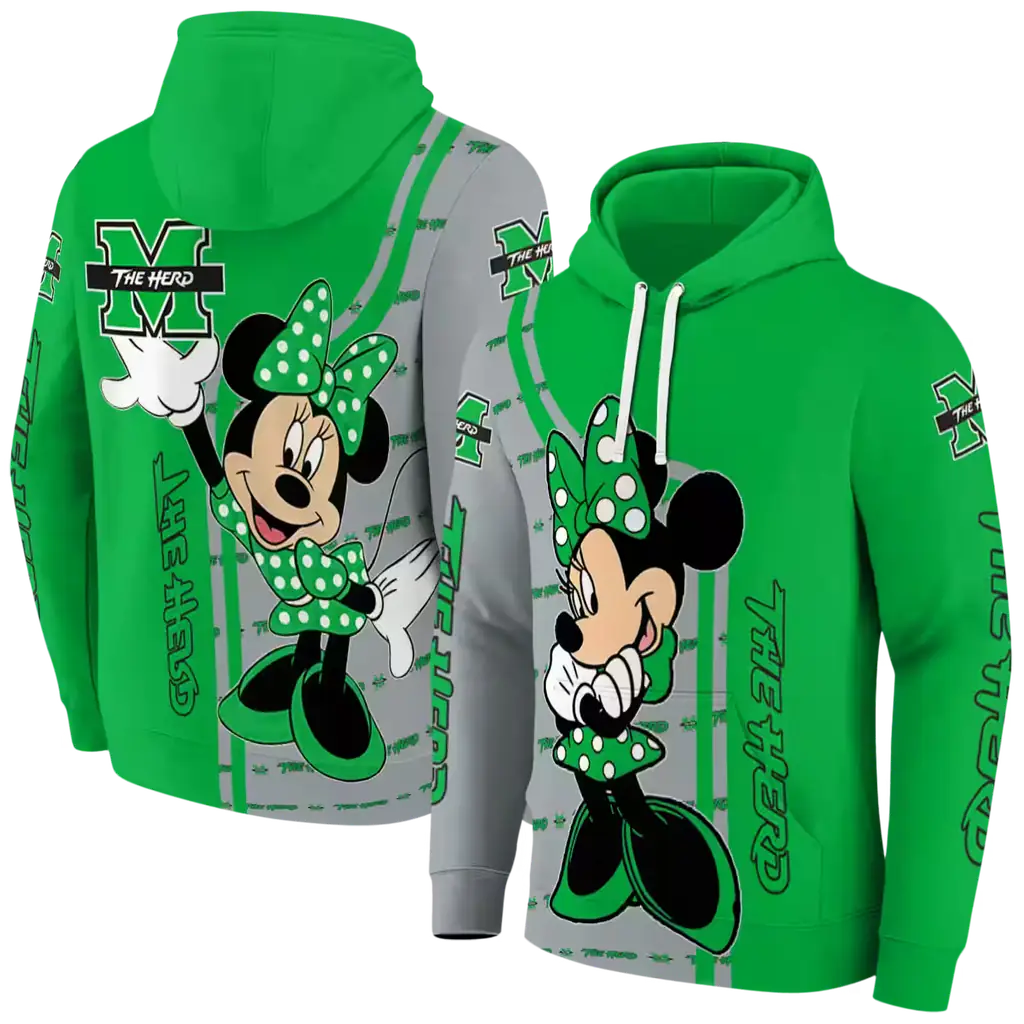 marshall thundering herd minnie mouse green hoodie fashion forward marshall thundering herd minnie mouse green hoodie fashion forward