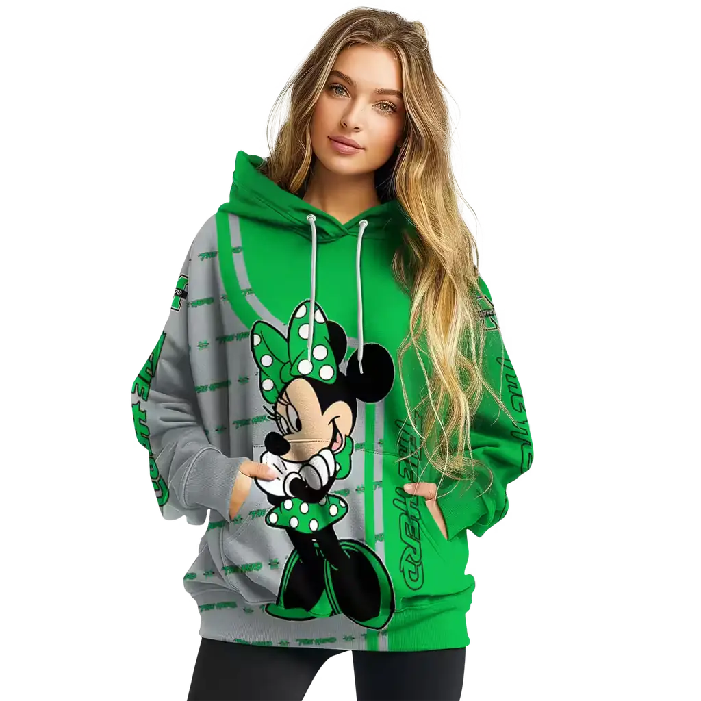 marshall thundering herd minnie mouse green hoodie high quality marshall thundering herd minnie mouse green hoodie high quality