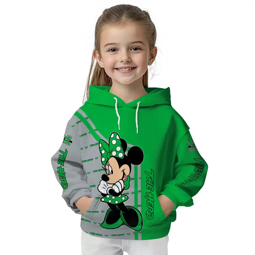 marshall thundering herd minnie mouse green hoodie top rated marshall thundering herd minnie mouse green hoodie top rated