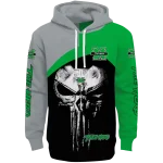 marshall thundering herd skull punisher gray black hoodie best selling