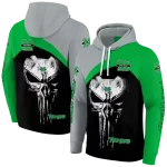 marshall thundering herd skull punisher gray black hoodie best selling