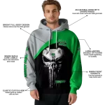 marshall thundering herd skull punisher gray black hoodie best selling