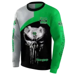 marshall thundering herd skull punisher gray black hoodie best selling