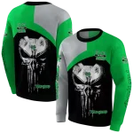 marshall thundering herd skull punisher gray black hoodie best selling