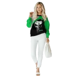 marshall thundering herd skull punisher gray black hoodie best selling