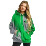 marshall thundering herd splatter effect green hoodie best selling
