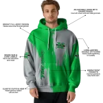 marshall thundering herd splatter effect green hoodie best selling