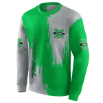 marshall thundering herd splatter effect green hoodie best selling
