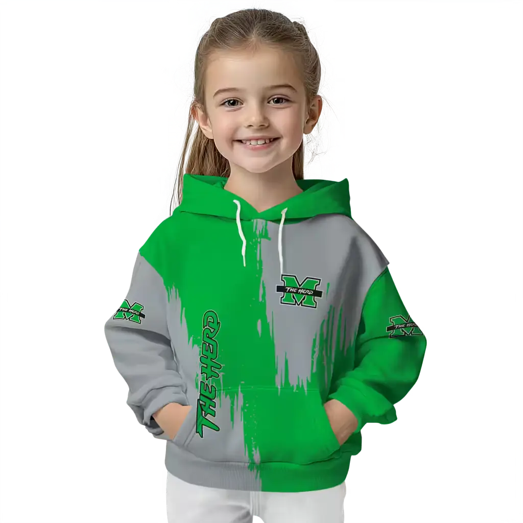 marshall thundering herd splatter effect green hoodie top rated marshall thundering herd splatter effect green hoodie top rated